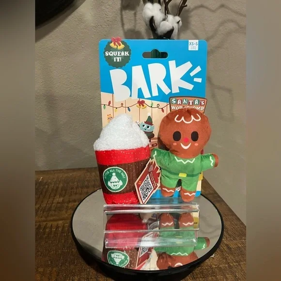 BARK Holiday Squeaky Dog Toy Set, new! - Picture 2 of 6